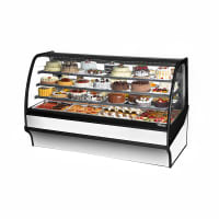 Turbo Air TCGB-72-W-N 72 1/2" Full Service Bakery Case w/ Curved Glass - (3) Levels, 115v thumbnail 4
