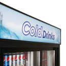 Turbo Air TGM-48R(B)-N 56" TGM Series Two Section Glass Door Merchandiser - (2) Sliding Doors, Black, 115v thumbnail 3