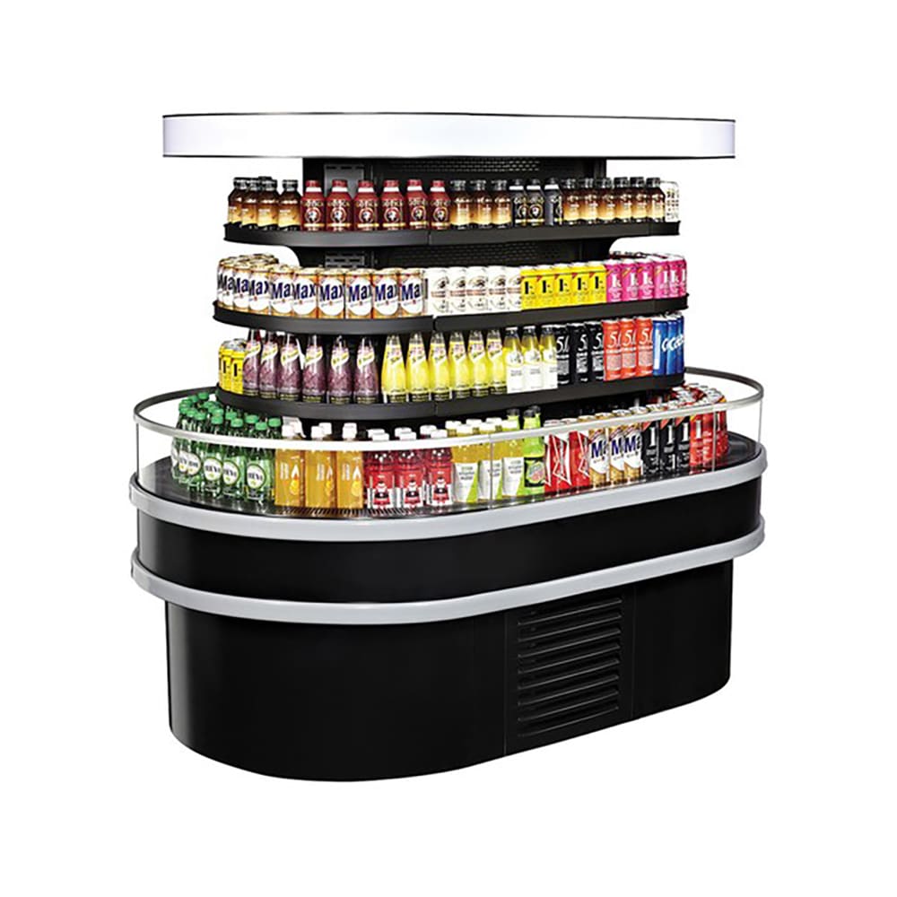 Turbo Air TIOM-20RSRB-N 48" Vertical Island Open Air Cooler w/ (4) Levels, 220v/1ph