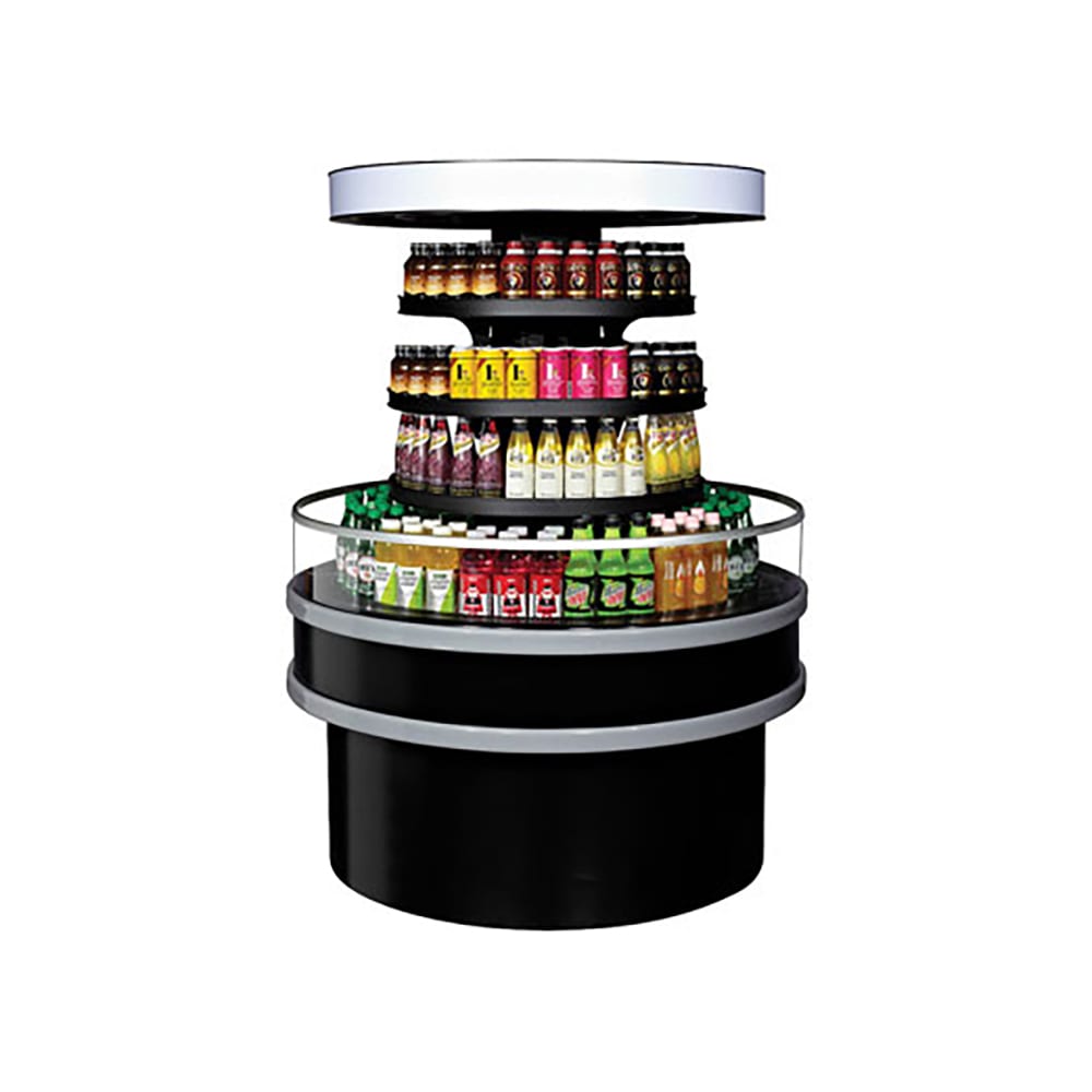 Turbo Air TIOM-48RB-N 48" Vertical Island Open Air Cooler w/ (3) Levels, 220v/1ph