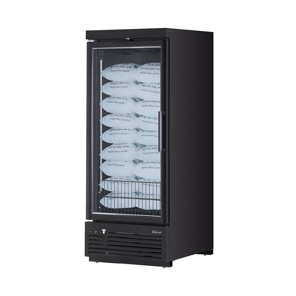 Turbo Air TJMI-30SDB-N 36 5/8" Indoor Ice Merchandiser w/ Bottom Mount Compressor - Glass Door, 115v