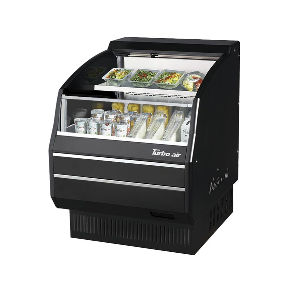 Turbo Air TOM-30LB-SP-N 28 1/8" Horizontal Open Air Cooler w/ (2) Levels, 115v