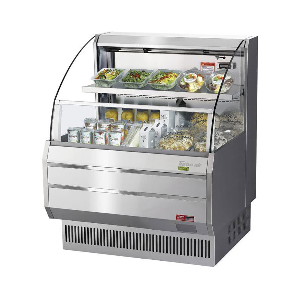 Turbo Air TOM-30LS-N 28 1/8" Horizontal Open Air Cooler w/ (2) Levels, 115v