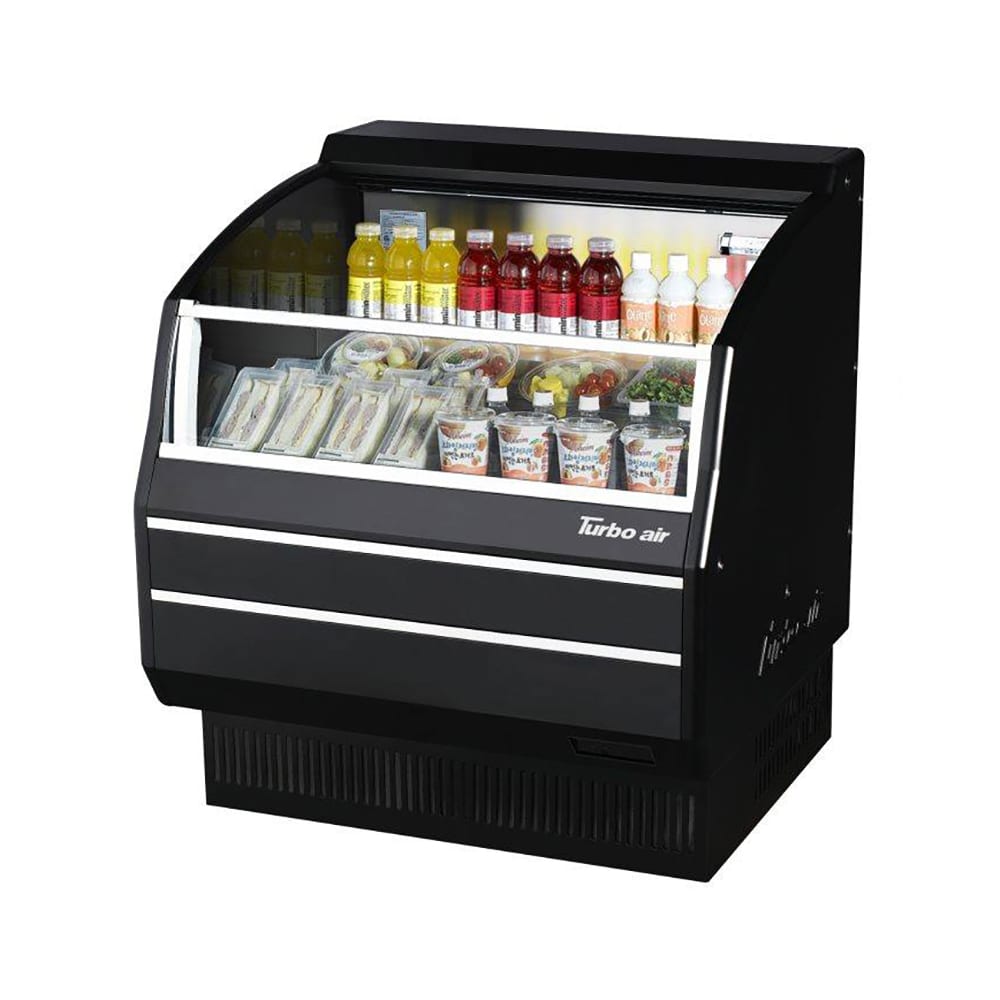 Turbo Air TOM-40SB-SP-N 39 1/8" Horizontal Open Air Cooler w/ (3) Levels, 115v