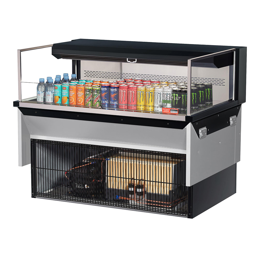 Turbo Air TOM-48L-UF-B-1SI-N 47 7/8" Drop In Open Air Cooler w/ (1) Level, 115v