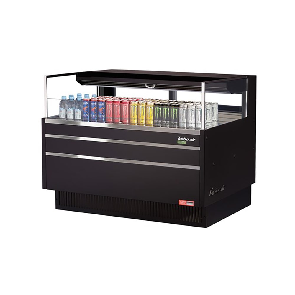 Turbo Air TOM-48L-UFD-B-1S-N 46 3/4" Horizontal Open Air Cooler w/ (1) Level, 115v