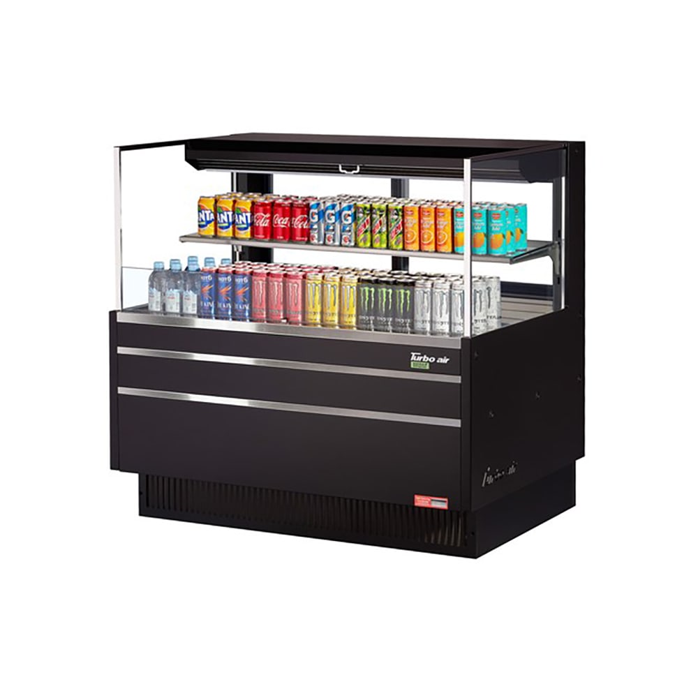 Turbo Air TOM-48L-UFD-B-2S-N 46 3/4" Horizontal Open Air Cooler w/ (2) Levels, 115v