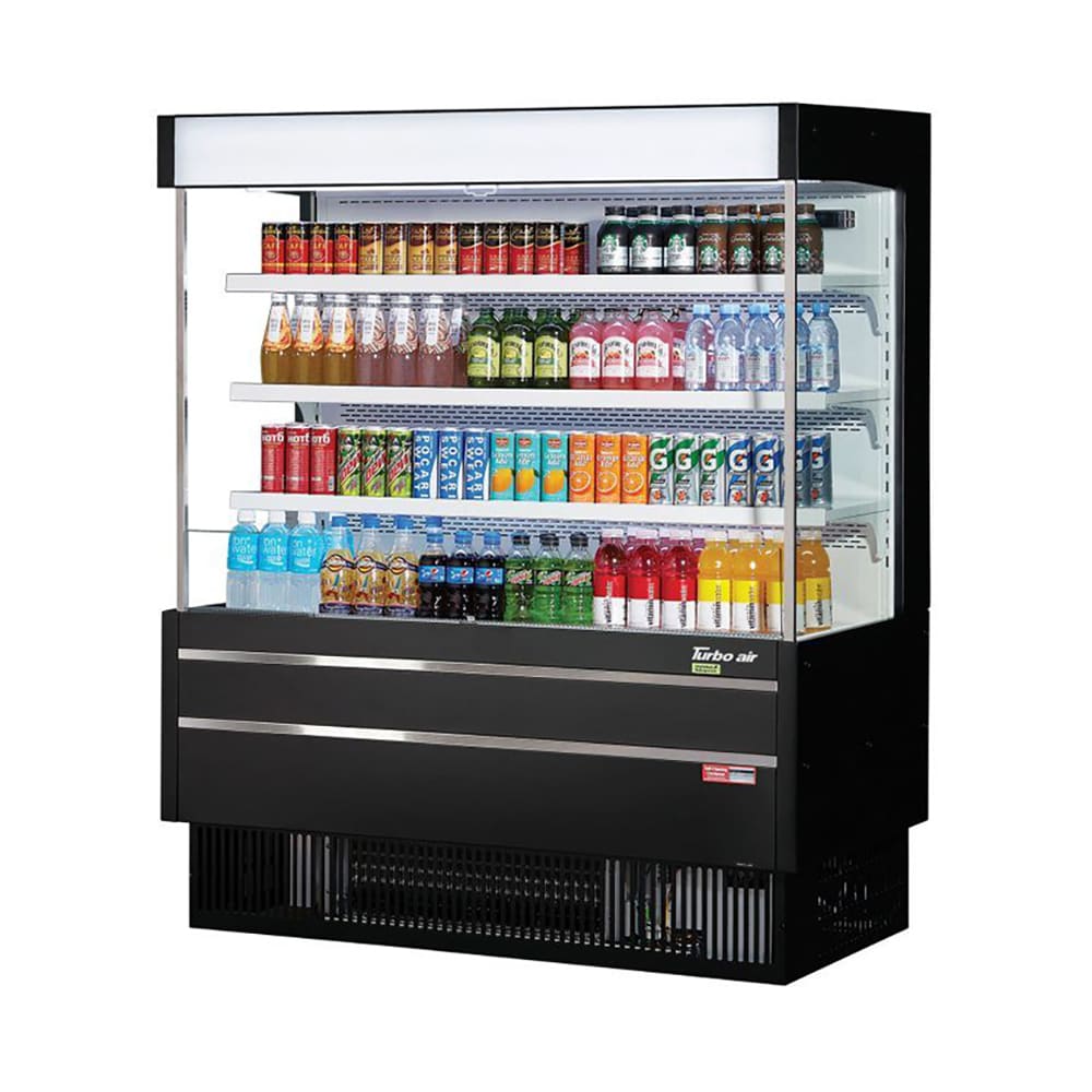 Turbo Air TOM-50MSEB-N 51 5/8" Vertical Open Air Cooler w/ (4) Levels, 115v