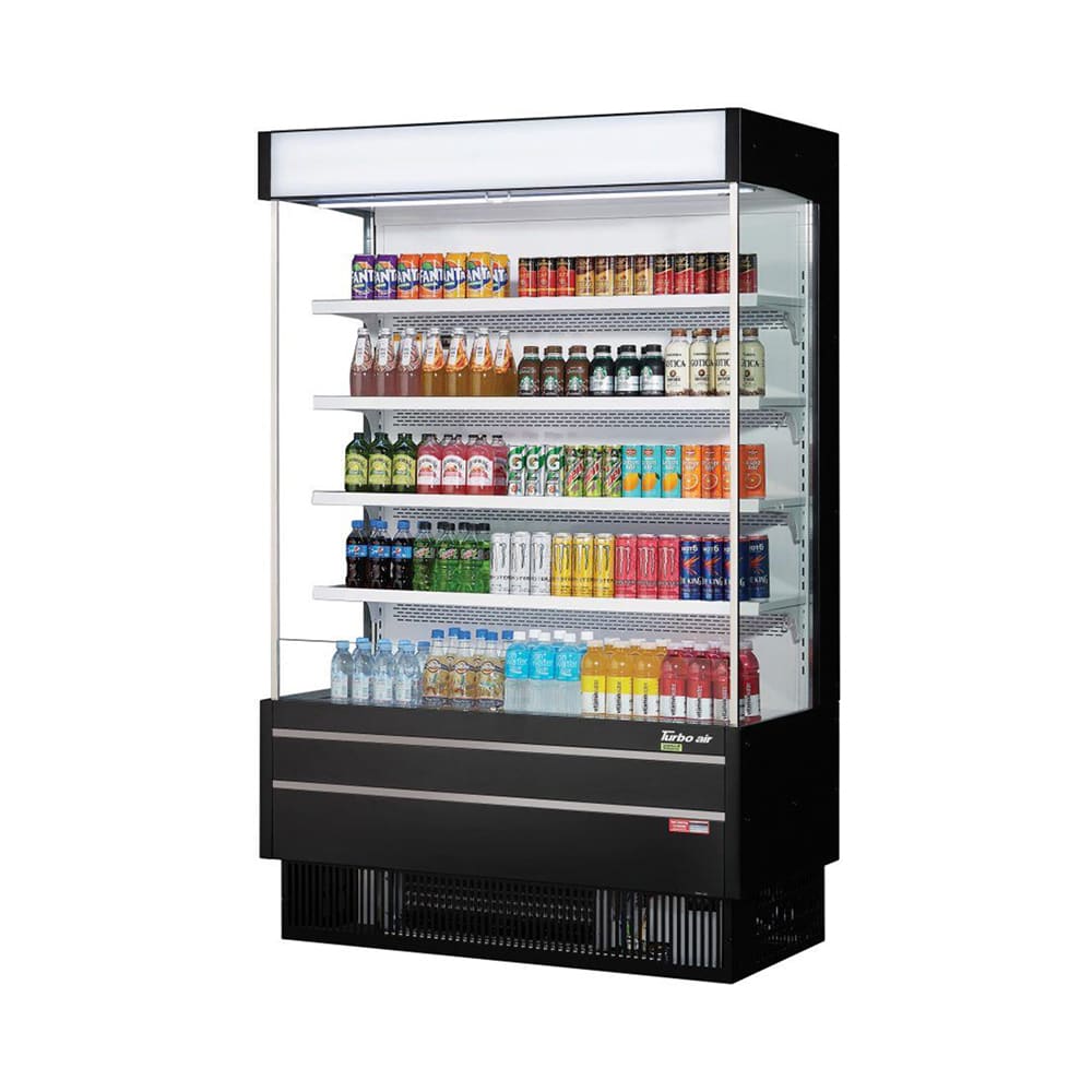 Turbo Air TOM-50SEB-N 51 5/8" Vertical Open Air Cooler w/ (5) Levels, 115v