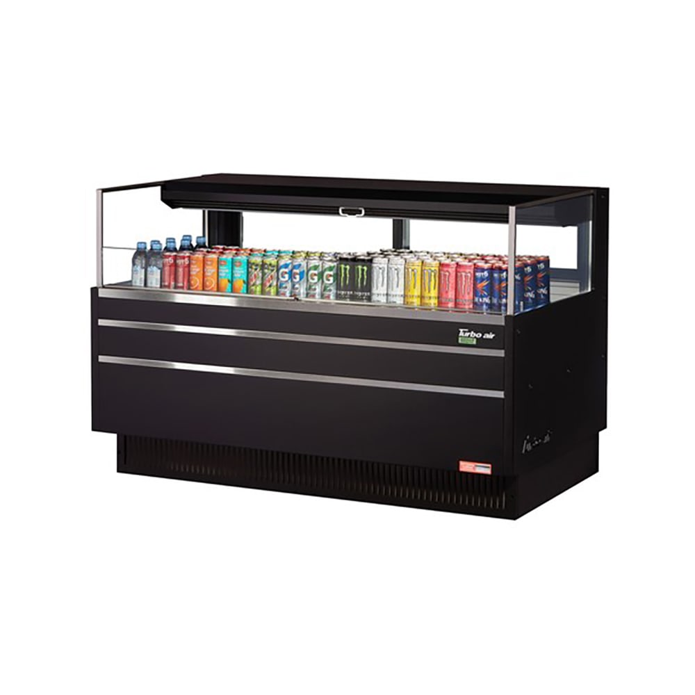 Turbo Air TOM-60L-UFD-B-1S-N 58 3/4" Horizontal Open Air Cooler w/ (1) Level, 115v