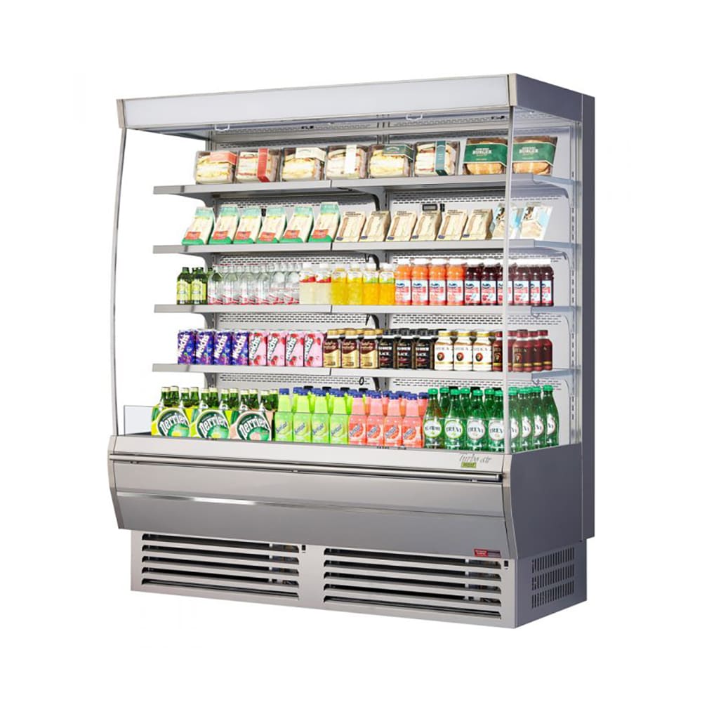 Turbo Air TOM-72DXS-N 68 3/4" Vertical Open Air Cooler w/ (5) Levels, 220v/1ph