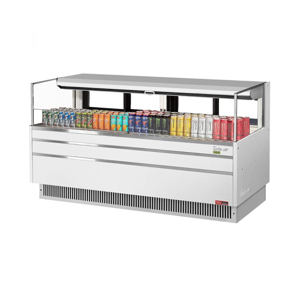 Turbo Air TOM-72L-UFD-W-1S-N 70 3/4" Horizontal Open Air Cooler w/ (1) Level, 220v/1ph