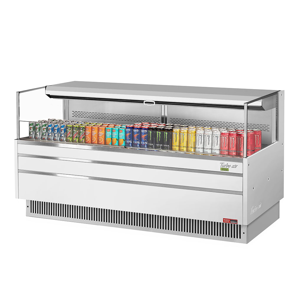 Turbo Air TOM-72L-UF-W-1S-N 70 3/4" Horizontal Open Air Cooler w/ (1) Level, 220v/1ph