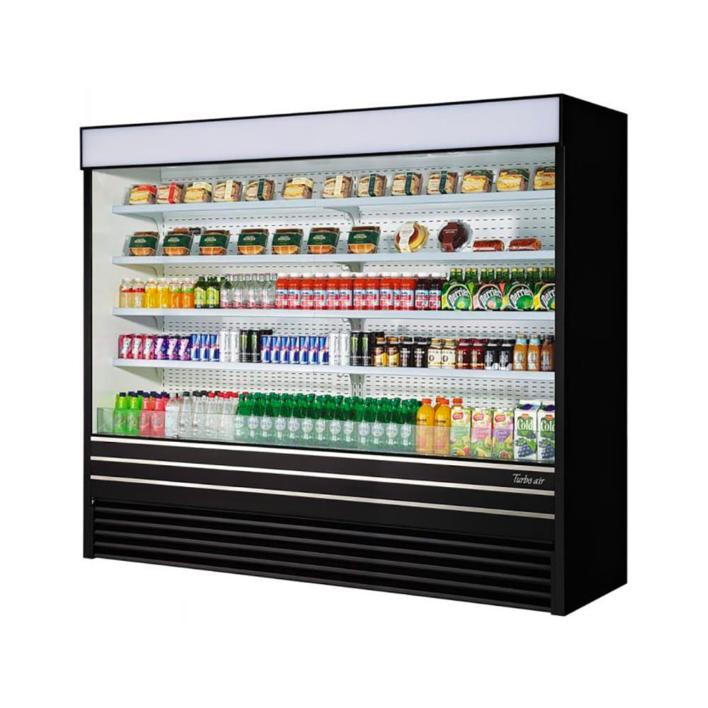 Turbo Air TOM-96EB-N 93" Vertical Open Air Cooler w/ (5) Levels, 220v/1ph