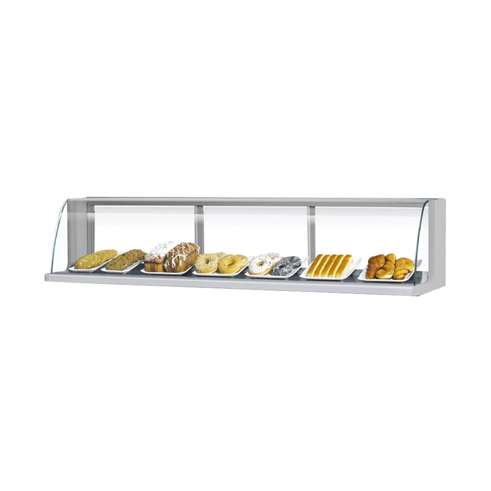 Turbo Air TOMD-60LS 63 1/4" Low Top Dry Display Case for TOM-60S/L, Stainless Steel