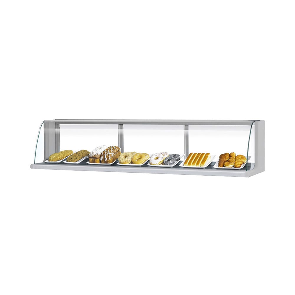 Turbo Air TOMD-75LS 75 5/8" Low Top Dry Display Case for TOM-75S/L, Stainless Steel