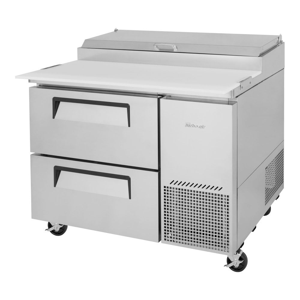 Turbo Air TPR-44SD-D2-N 44" Super Deluxe Pizza Prep Table w/ Refrigerated Base, 115v