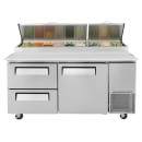 Turbo Air TPR-67SD-D2-N 67" Super Deluxe Pizza Prep Table w/ Refrigerated Base, 115v thumbnail 5