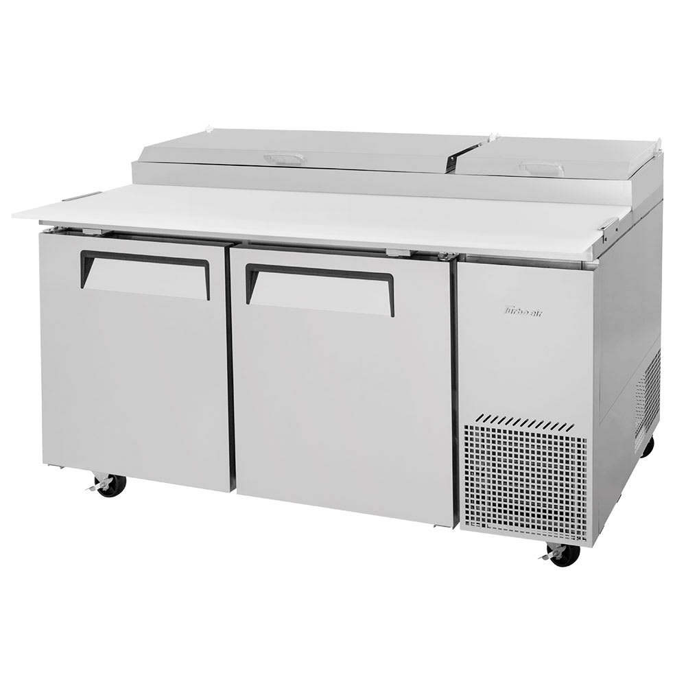 Turbo Air TPR-67SD-N 67" Super Deluxe Pizza Prep Table w/ Refrigerated Base, 115v