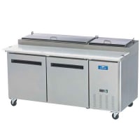 Turbo Air TPR-67SD-N 67" Super Deluxe Pizza Prep Table w/ Refrigerated Base, 115v thumbnail 12