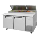 Turbo Air TPR-67SD-N 67" Super Deluxe Pizza Prep Table w/ Refrigerated Base, 115v thumbnail 2