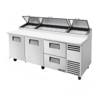 Turbo Air TPR-93SD-D2-N 93" Super Deluxe Pizza Prep Table w/ Refrigerated Base, 115v thumbnail 6