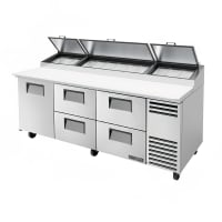 Turbo Air TPR-93SD-D4-N 93" Super Deluxe Pizza Prep Table w/ Refrigerated Base, 115v thumbnail 7