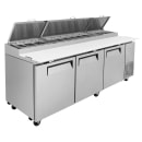 Turbo Air TPR-93SD-N 93" Super Deluxe Pizza Prep Table w/ Refrigerated Base, 115v thumbnail 5