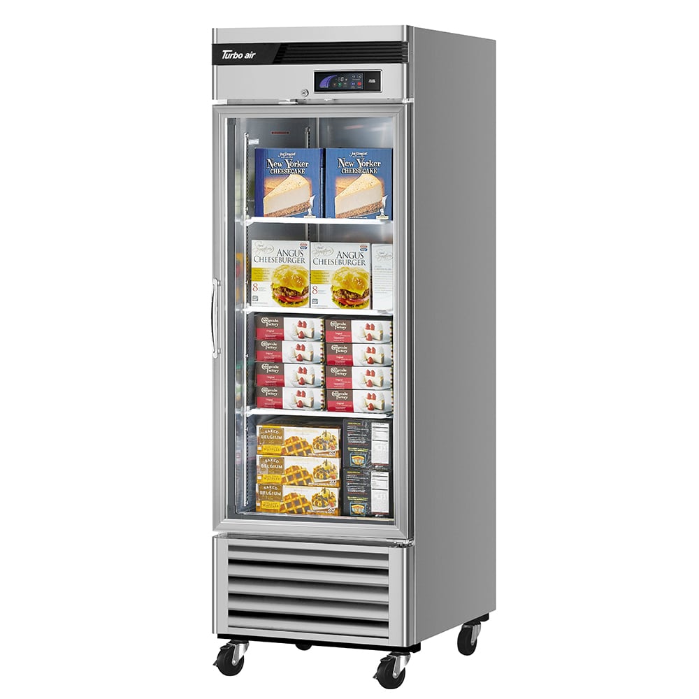 Turbo Air TSF-23GSD-N 27" Super Deluxe One Section Reach In Freezer, (1) Right Hinge Glass Door, 115v