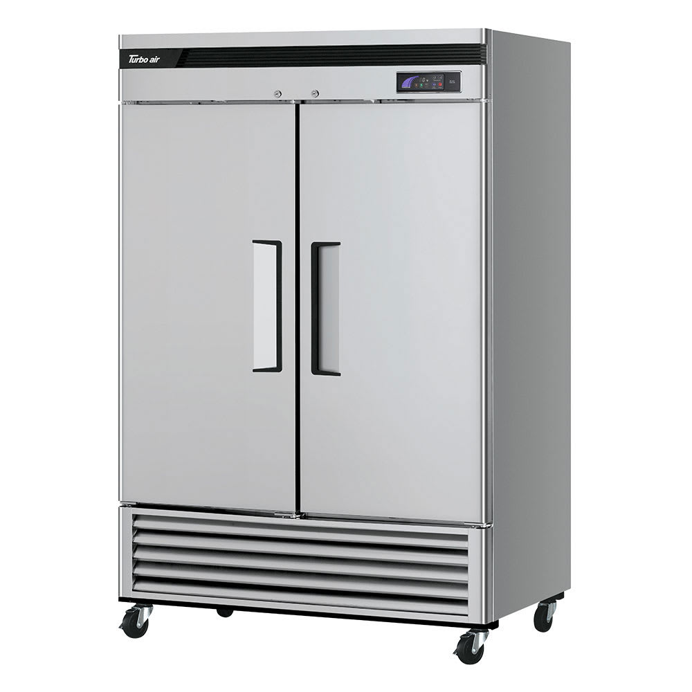 Turbo Air TSF-49SD-N 54 3/8" Super Deluxe Two Section Reach In Freezer, (2) Left/Right Hinge Solid Doors, 115v