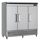 Turbo Air TSF-72SD-N 81 7/8" Super Deluxe Three Section Reach In Freezer, (3) Left/Right Hinge Solid Doors, 115v thumbnail 3