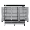 Turbo Air TSR-72SD-N 81 7/8" Three Section Reach In Refrigerator, (3) Left/Right Hinge Solid Doors, 115v thumbnail 3
