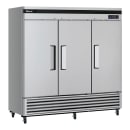 Turbo Air TSR-72SD-N 81 7/8" Three Section Reach In Refrigerator, (3) Left/Right Hinge Solid Doors, 115v thumbnail 4