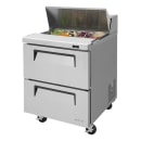 Turbo Air TST-28SD-D2-N 27" Super Deluxe Sandwich/Salad Prep Table w/ Refrigerated Base, 115v thumbnail 3