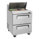 Turbo Air TST-28SD-D2-N 27" Super Deluxe Sandwich/Salad Prep Table w/ Refrigerated Base, 115v thumbnail 8