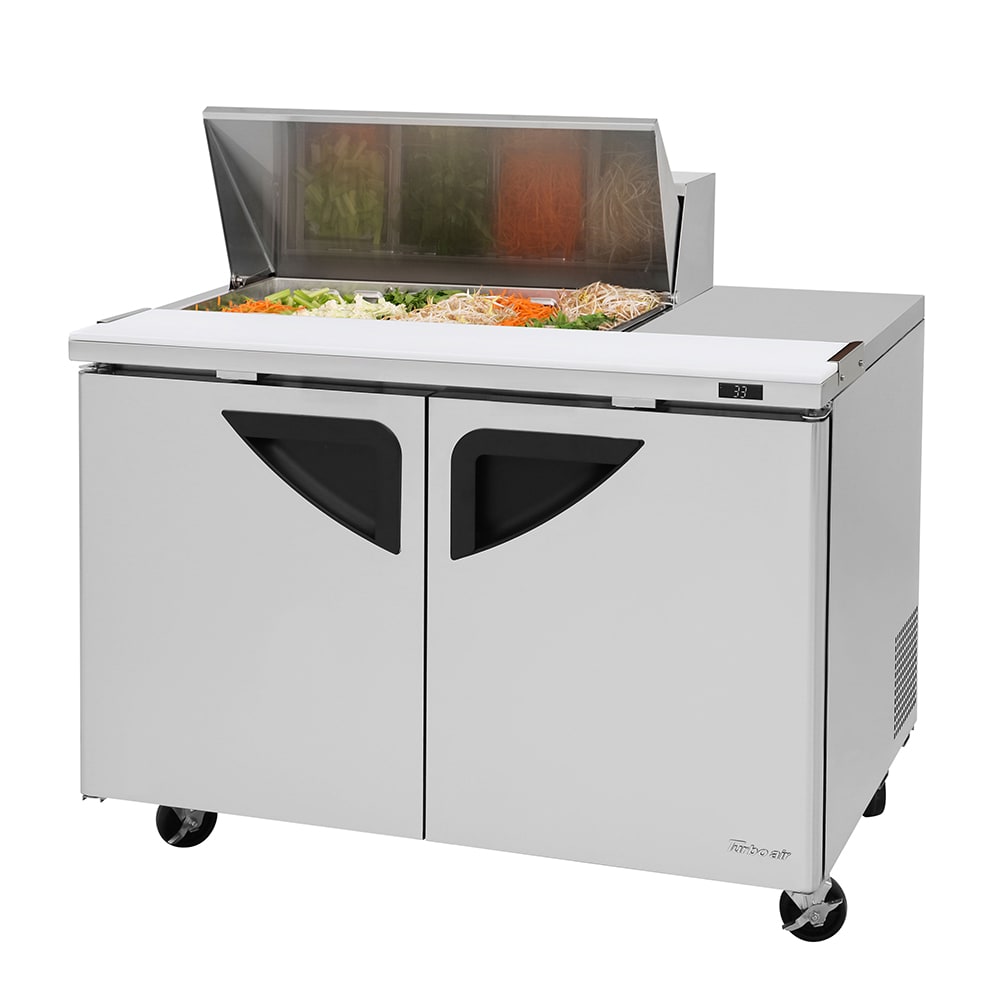 Turbo Air TST-48SD-08S-N 48 1/4" Super Deluxe Sandwich/Salad Prep Table w/ Refrigerated Base, 115v