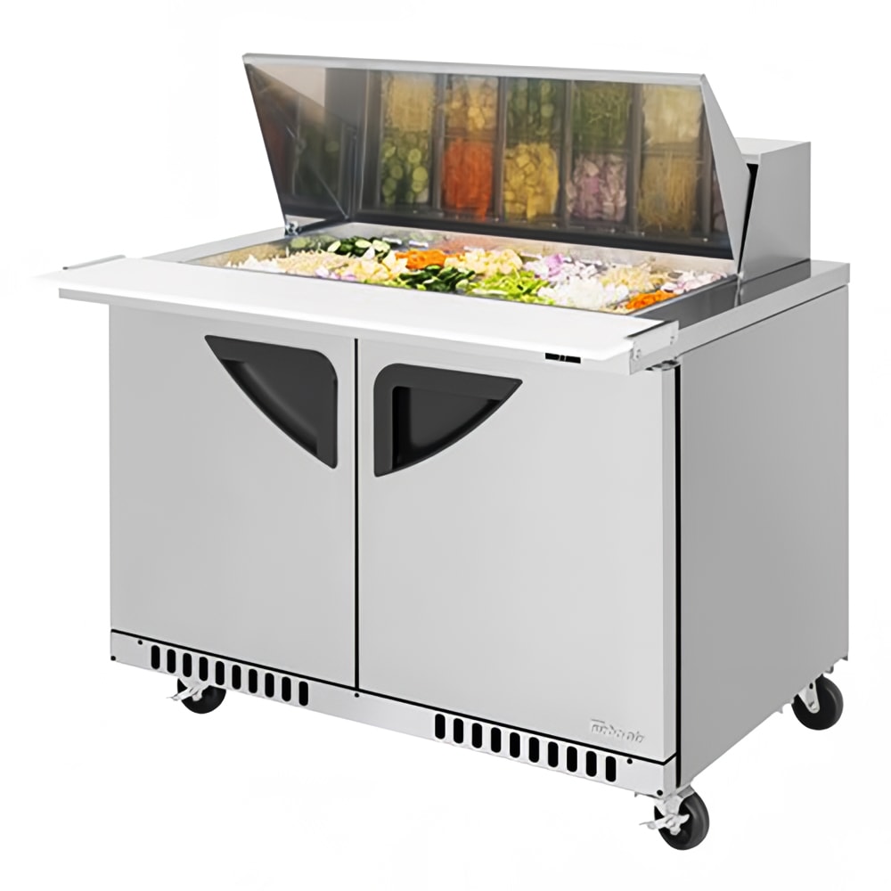 Turbo Air TST-48SD-18-FB-N 48 1/4" Super Deluxe Mega Top Sandwich/Salad Prep Table w/ Refrigerated Base, 115v