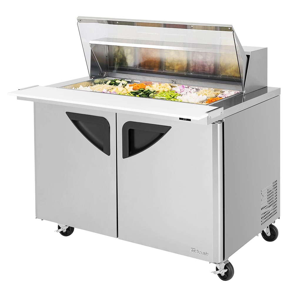 Turbo Air TST-48SD-18-N-CL 48 1/4" Super Deluxe Mega Top Sandwich/Salad Prep Table w/ Refrigerated Base, 115v