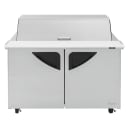 Turbo Air TST-48SD-18-N-DS 48 1/4" Super Deluxe Mega Top Dual Sided Sandwich/Salad Prep Table w/ Refrigerated Base, 115v thumbnail 3