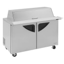 Turbo Air TST-48SD-18-N-DS 48 1/4" Super Deluxe Mega Top Dual Sided Sandwich/Salad Prep Table w/ Refrigerated Base, 115v thumbnail 5