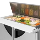 Turbo Air TST-48SD-18-N-DS 48 1/4" Super Deluxe Mega Top Dual Sided Sandwich/Salad Prep Table w/ Refrigerated Base, 115v thumbnail 9