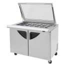 Turbo Air TST-48SD-18-N-GL 48" Super Deluxe Mega Top Sandwich/Salad Prep Table w/ Refrigerated Base, 115v thumbnail 2