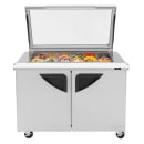 Turbo Air TST-48SD-18-N-GL 48" Super Deluxe Mega Top Sandwich/Salad Prep Table w/ Refrigerated Base, 115v thumbnail 4