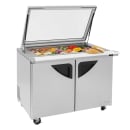 Turbo Air TST-48SD-18-N-GL 48" Super Deluxe Mega Top Sandwich/Salad Prep Table w/ Refrigerated Base, 115v thumbnail 6