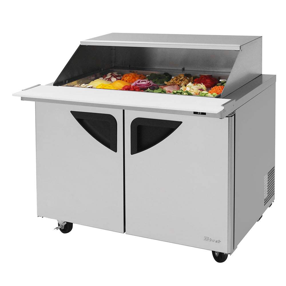 Turbo Air TST-48SD-18-N-SL 48 1/4" Super Deluxe Mega Top Sandwich/Salad Prep Table w/ Refrigerated Base, 115v