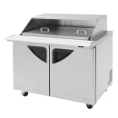 Turbo Air TST-48SD-18-N-SL 48 1/4" Super Deluxe Mega Top Sandwich/Salad Prep Table w/ Refrigerated Base, 115v thumbnail 2