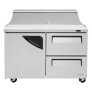 Turbo Air TST-48SD-D2-N 48 1/4" Super Deluxe Sandwich/Salad Prep Table w/ Refrigerated Base, 115v thumbnail 4