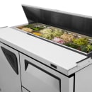 Turbo Air TST-48SD-D2-N 48 1/4" Super Deluxe Sandwich/Salad Prep Table w/ Refrigerated Base, 115v thumbnail 8