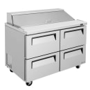 Turbo Air TST-48SD-D4-N 48 1/4" Super Deluxe Sandwich/Salad Prep Table w/ Refrigerated Base, 115v thumbnail 4