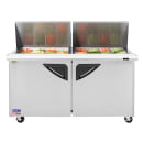 Turbo Air TST-60SD-24-N 60 1/4" Super Deluxe Mega Top Sandwich/Salad Prep Table w/ Refrigerated Base, 115v thumbnail 2